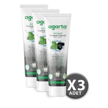 Agarta Doğal Hindistan Cevizi Özlü Aktif Karbonlu 3x100 ml Diş Macunu