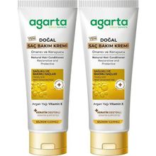 Agarta Saç Güzelleştirici Güçlü Bakım 2x250 ml Doğal Saç Kremi