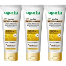 Agarta Saç Güzelleştirici Güçlü Bakım 3x250 ml Doğal Saç Kremi