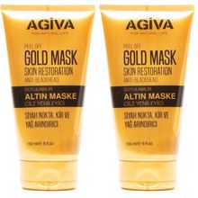 Agiva 2x150 ml Gold Soyulabilir Yüz Maskesi