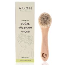 Agon Doğal At Kılı Yüz Bakım Fırçası