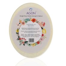 Agon SS-001-KS Doğal El Yapımı Keçi Sütü Sabunlu 125 gr Vücut Duş Süngeri