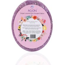 Agon SS-001-LS Doğal El Yapımı Lavanta Özlü Sabunlu 125 gr Vücut Duş Süngeri