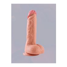 Agorshop Çift Katmanlı Yumuşak Özel Doku Kemerli 22 cm Strapon Penis
