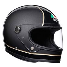Agv X3000 Multi Super Retro Siyah Gri Kapalı Motosiklet Kaskı