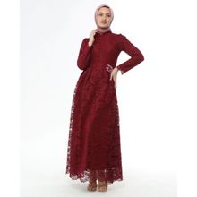 Ahunisa 5646 Bordo Henna Abiye