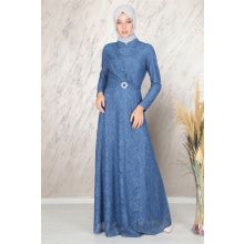 Ahunisa 6525 İndigo Tanem Abiye