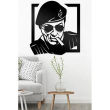 Ahwall Sylvester Stallone Figürlü Dekoratif Ahşap Tablo