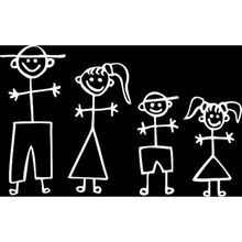 Aile Araba Arka Cam oto Sticker Yapıştırması