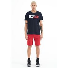 Air Jones 81245 Kırmızı Yan Baskılı Bağcıklı Standart Kalıp Erkek Şort