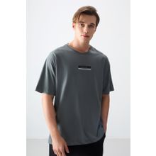 Air Jones 88359 Haki Kalın Yumuşak Dokulu Oversize Fit Baskılı Erkek T-Shirt