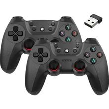Airstorr Joystick Gamepad Çiftli Tv Pc Uyumlu 2.4g Gamepad Double Joystick Doungle Siyah Oyun Konsolu