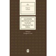 Akademik Metinler Nasıl Yazılır? - Eugene Volokh