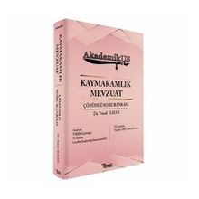 AkademikUS Kaymakamlık MEVZUAT Soru Bankası Çözümlü - Yusuf İlhan - Temsil Yayınları
