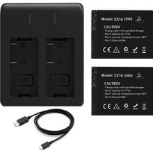 Akaso Brave 4 Pro 2'li Şarj Adaptörü ve Aksiyon Kamera Bataryası