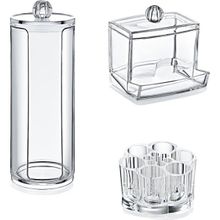 Akay 504 Plastik 3'lü Makyaj Organizer Seti
