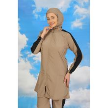 Akbeniz 31066 Bej Kadın Tesettür Mayo