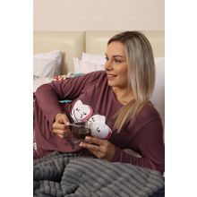 Akbeniz 4187 Penye Uzun Kol Kadın Pijama Takım