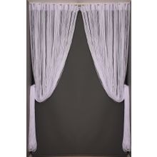Akça Tekstil 300x270 cm Beyaz Düz Model Hazır İp Perde Perde