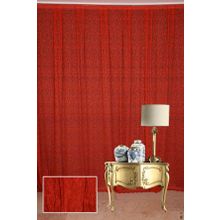 Akça Tekstil 300x270 cm Örümcek Model Kırmızı Renk Hazır Düğmeleri Dikilmiş İp Perde