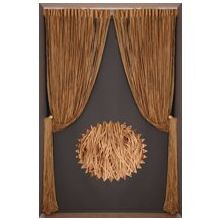 Akça Tekstil 300x280 cm Gold Düz Model Hazır İp Perde