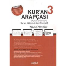 Akçağ Yayınları Kur'an Arapçası 3. Kitap Çözüm Kitabı