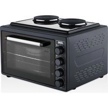 Akel AF382 38 lt Inox Gri Çİft Ocaklı Midi Fırın