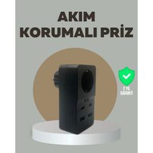 Akıllı Akım Dengelemeli Priz 2500W 4 USB Type C Çıkışlı - Ahşap
