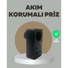 Akıllı Akım Dengelemeli Priz 2500W 4 USB Type C Çıkışlı - Siyah