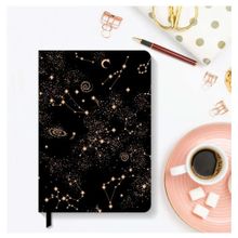 AKILLICA Çizgili 13.5x20 cm Hardcover Black Sert Kapak Defter