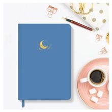 AKILLICA Lastikli 13x21 cm Hardcover Blue Noktalı Sert Kapak Defter