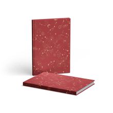 AKILLICA Sert Kapaklı Kurdeleli 13x21 cm Hardcover Kırmızı 2 Adet Çizgili Defter