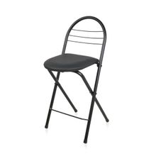 Akın Lüx 79x44x35 cm Siyah Döşemeli Katlanır Sandalye