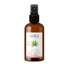 Akita %100 Doğal Aloe Vera Cam Şişe 100 ml Gül Suyu