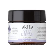 Akita % 100 Doğal Anti-Aging Yüz Kremi 35+ Yaş Lavanta 50 ml Yüz Kremi