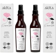 Akita %100 Doğal Yağı Alınmamış 2x250 ml Gül Suyu