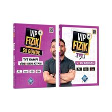 Akm Kitap Kr Akademi TYT VİP Fizik Konu ve Soru Bankası Seti 2 Kitap