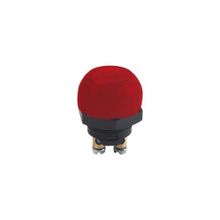 Aksa 07-016/K M25X1 Klemensli Kırmızı Şapkalı Plastik Buton