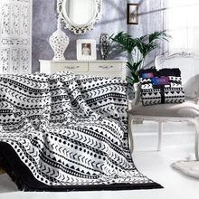 Aksu Silver Collection Erica Çift Kişilik Pamuklu Battaniye
