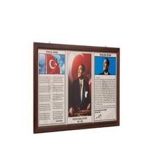 Akyazı 0525 Milli Levha 50x90 cm Mdf Çerçeve