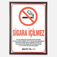 Akyazı 35x50 cm Sigara İçilmez Ahçap Çerçeve