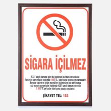 Akyazı 50x70 cm Sigara İçilmez Ahçap Çerçeve