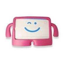 Alan Şanslı iPad 5 Air 9.7 Pembe Karakter Tablet Silikon Kılıf