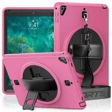 Alan Şanslı iPad 5 Air 9.7 Pembe Strap C Otterbox Tablet Kapak Kılıf