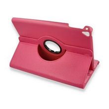 Alan Şanslı iPad 9.7 2018 360 Pembe Tablet Deri Kılıf