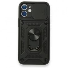 Alan Şanslı iPhone 11 Pars Lens Yüzüklü Standlı Silikon Kılıf