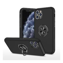 Alan Şanslı iPhone 11 Pro Max Elit Yüzüklü Kapak Siyah Kılıf