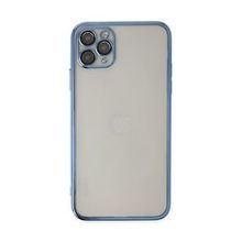 Alan Şanslı iPhone 11 Pro Razer Lensli Silikon Açık Mavi Cep Telefonu Kılıfı