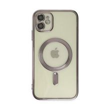 Alan Şanslı iPhone 12 Kross Magneticsafe Kapak Mor Cep Telefonu Kılıfı