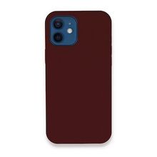 Alan Şanslı iPhone 12 Lansman Legant Silikon Bordo Cep Telefonu Kılıfı